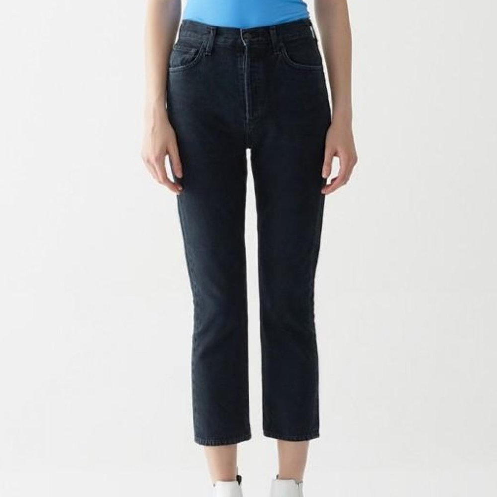 AGOLDE Riley High Rise Crop Jean - Hideaway
